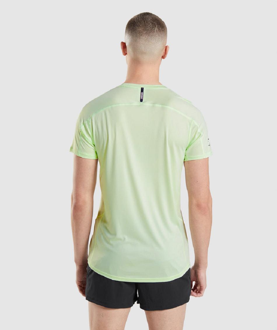 T Shirts Gymshark Speed Evolve Hombre Verde | CO 3451UZG